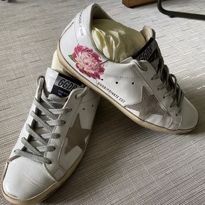 Golden Goose Peony Leather Low-Top Sneakers